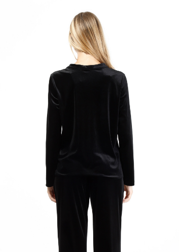 Immagine di Camicia collo coreano velluto