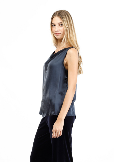 Immagine di Top con inserto in georgette