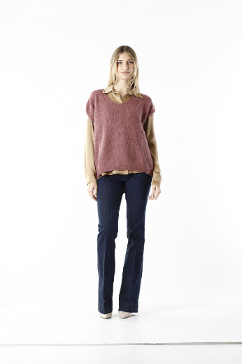 Immagine di Gilet a maglia scollo v