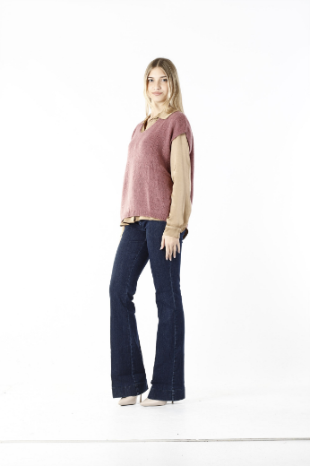 Immagine di Gilet a maglia scollo v