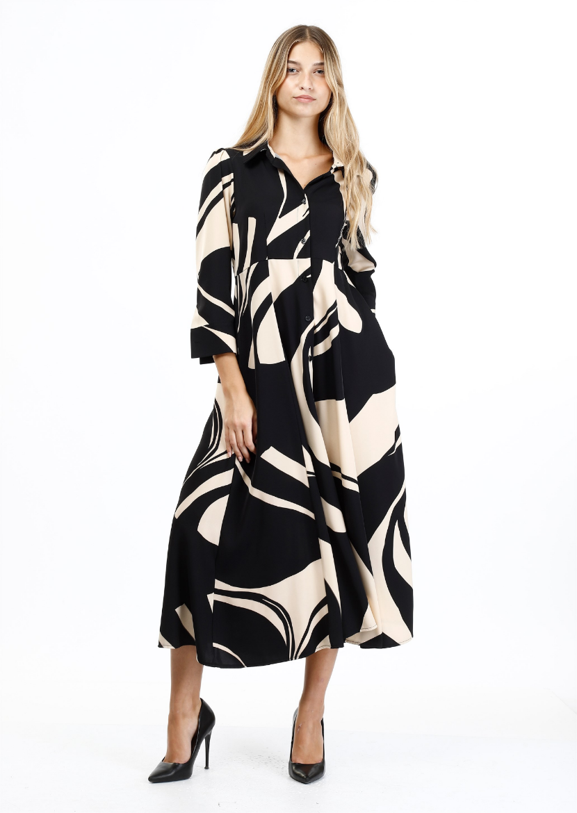 Immagine di Abito  lungo in cady fantasia