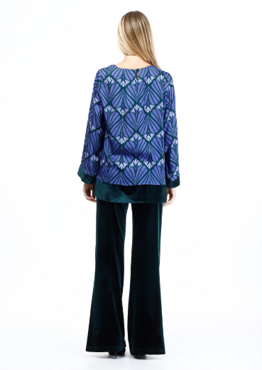 Immagine di Blusa over fantasia fiore liberty