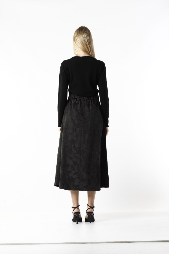 Immagine di Gonna tesuto jaquard con fiori