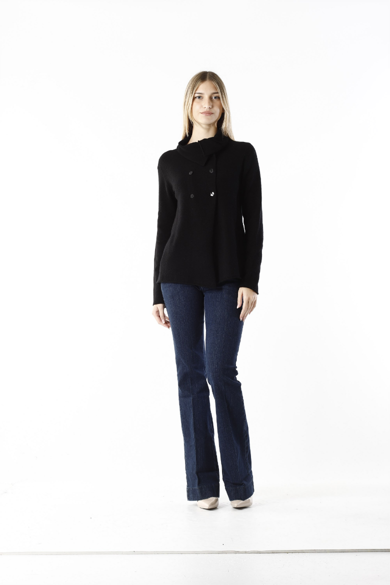 Immagine di Cardigan collo anello doppio petto