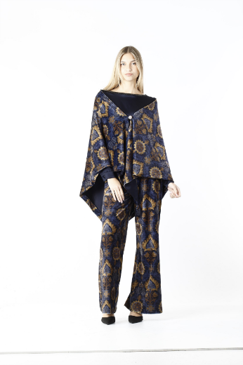 Immagine di Scialle velluto fantasia barocco