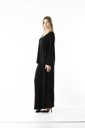 Immagine di Maglia scollo v con bordo lurex