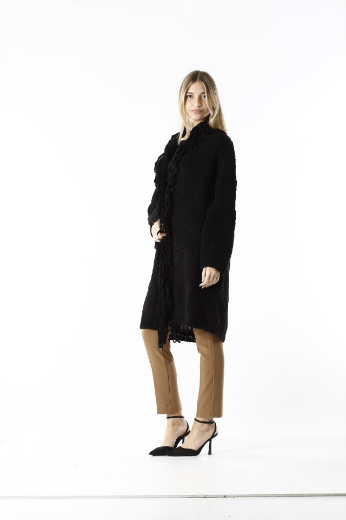 Immagine di Cardigan lungo sciallatpcon frange