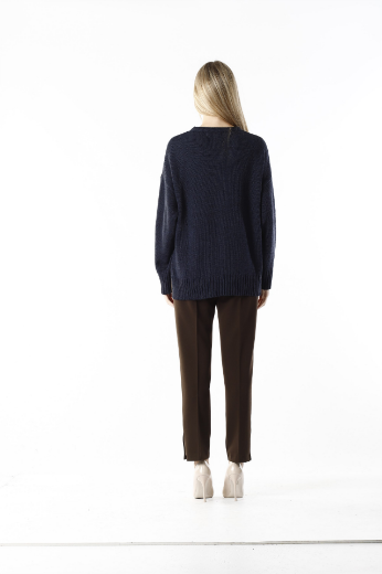 Immagine di Maglia girocollo con frange laterali