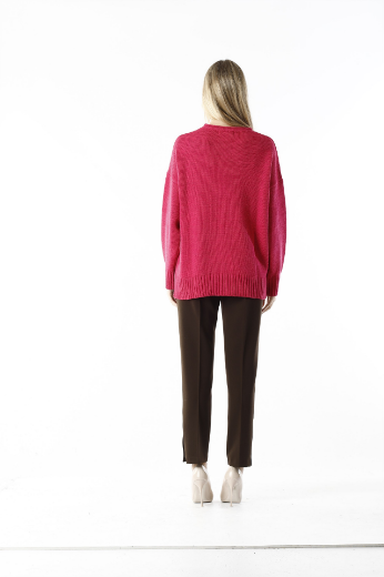 Immagine di Maglia girocollo con frange laterali