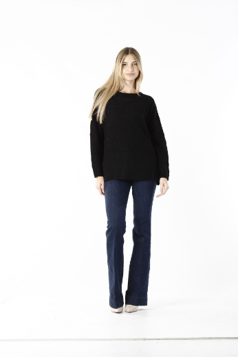 Immagine di Maglia girocollo over forata