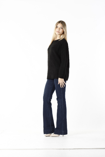 Immagine di Maglia girocollo over forata