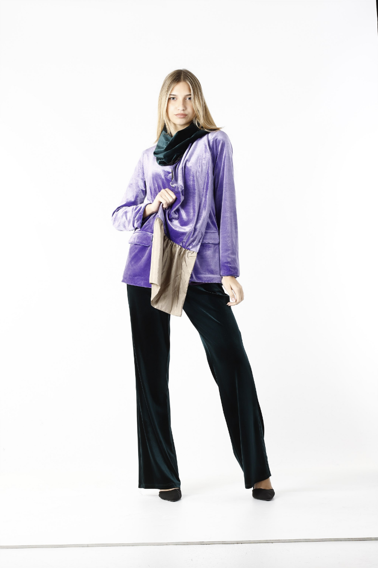 Immagine di Stola velluto e taffeta