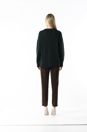 Immagine di Maglia girocollo con frange laterali