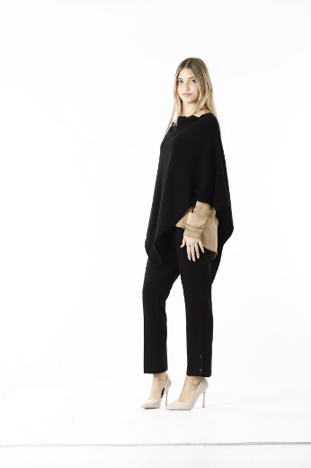 Immagine di Poncho   in maglia rasata