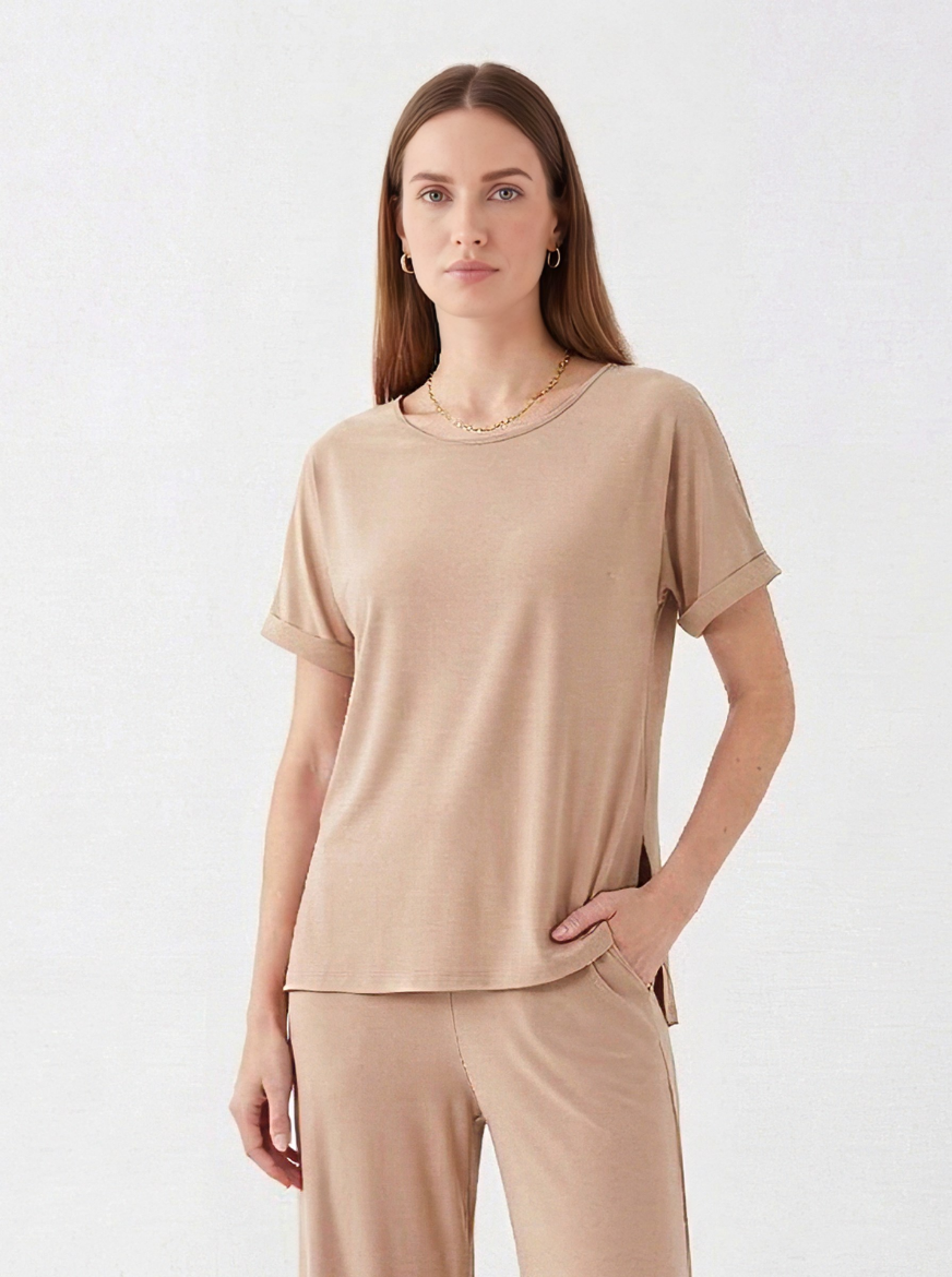 Immagine di Blusa girocollo con spacchi