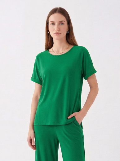 Immagine di Blusa girocollo con spacchi