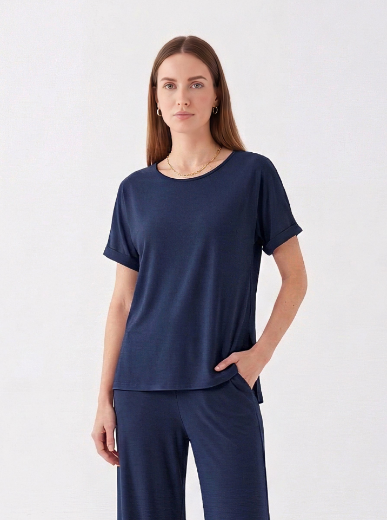 Immagine di Blusa girocollo con spacchi
