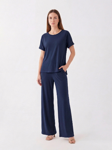 Immagine di Blusa girocollo con spacchi