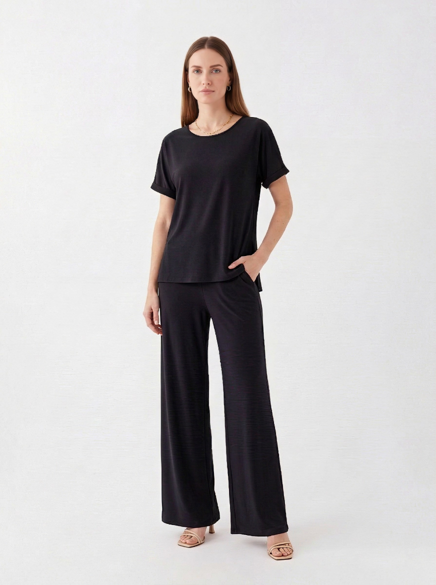 Immagine di Pantalone largo con coulisse e tasche