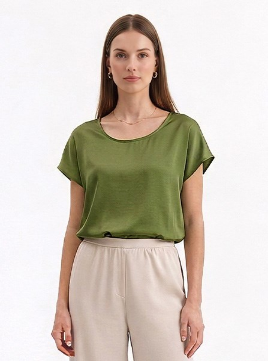 Immagine di Blusa slim manica scivolata