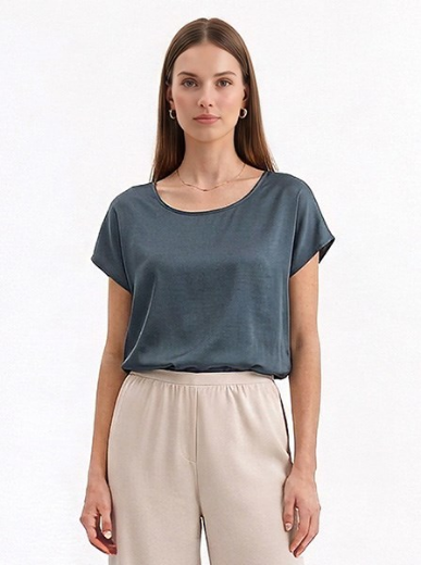 Immagine di Blusa slim manica scivolata