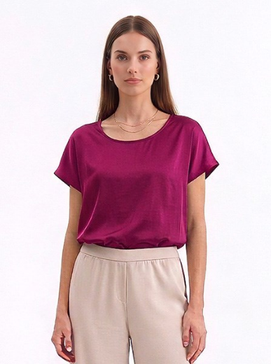 Immagine di Blusa slim manica scivolata