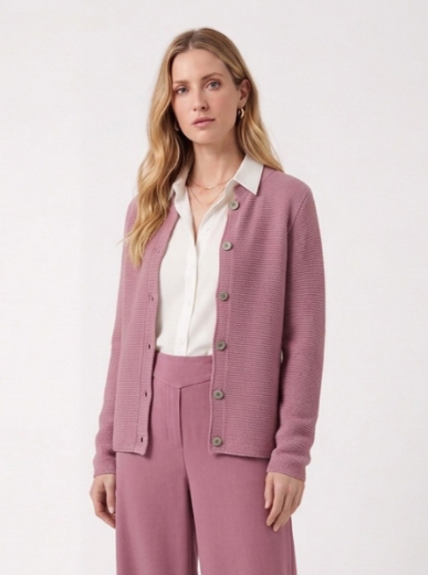 Immagine di Cardigan  punto riso con borroni