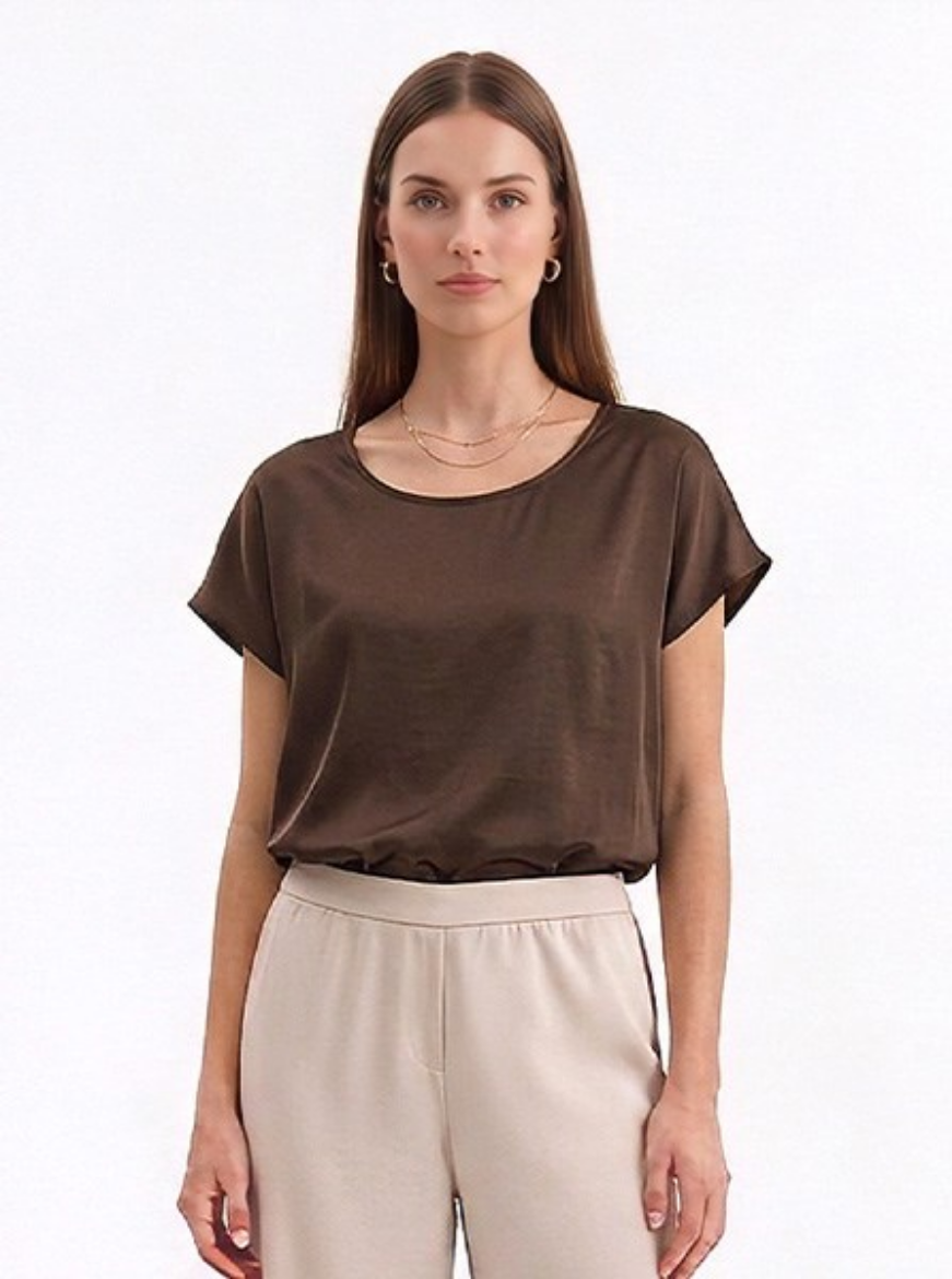 Immagine di Blusa slim manica scivolata