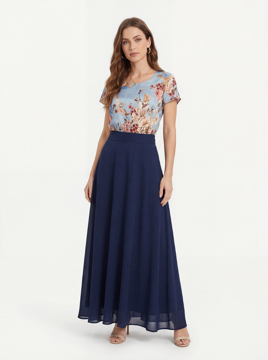 Immagine di Gonna lunga mezza ruota