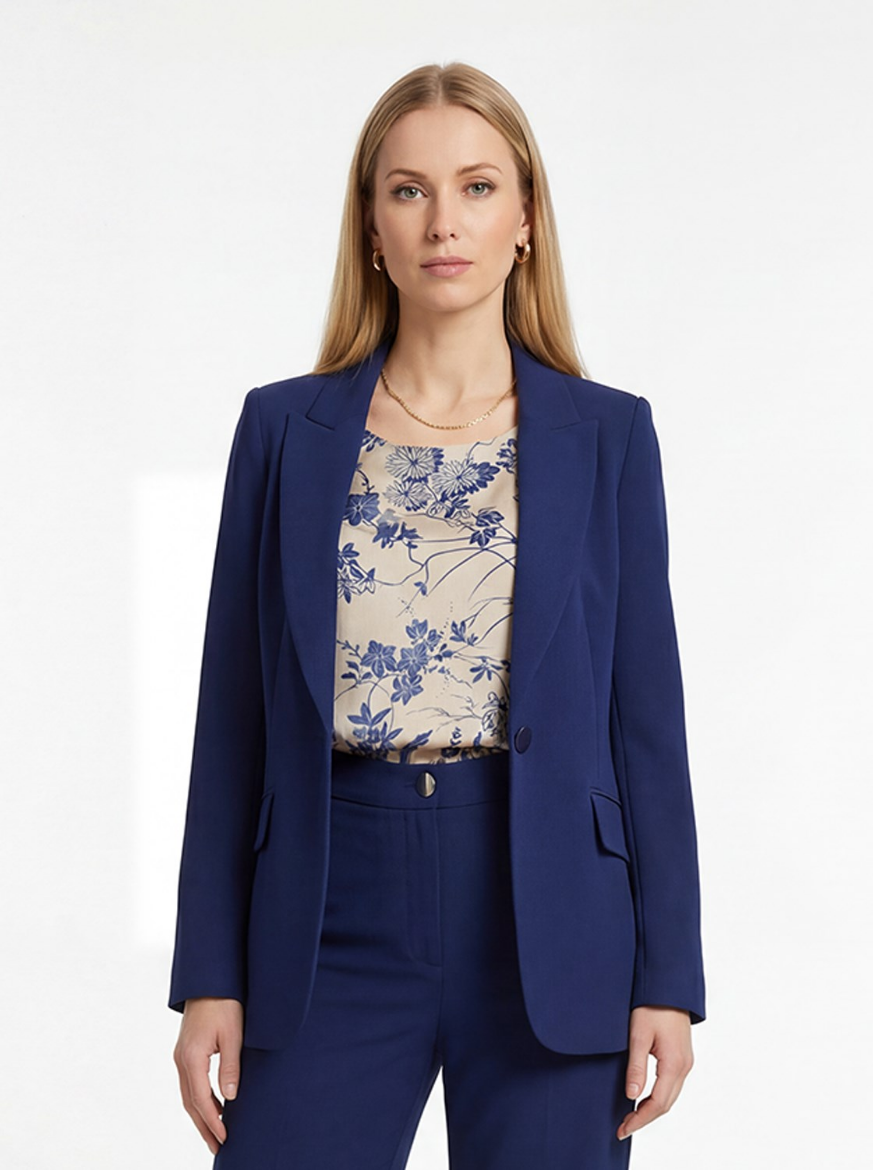 Immagine di Blusa slim stampa fiori