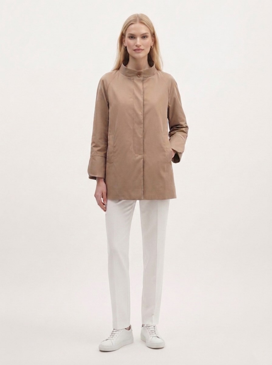 Immagine di Spolverino collo inpiedi manica corolla