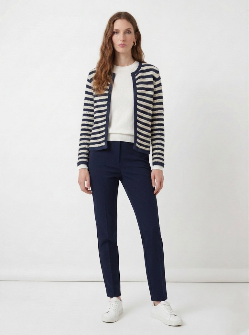 Immagine di Cardigan chanel a righe