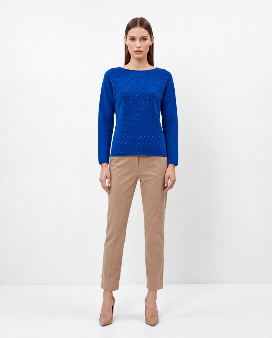 Immagine di Maglia girocollo con strass