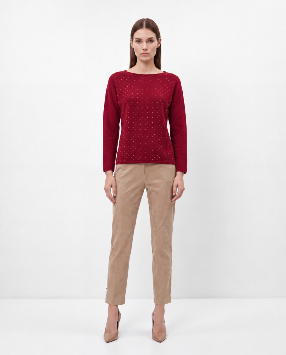 Immagine di Maglia girocollo con strass