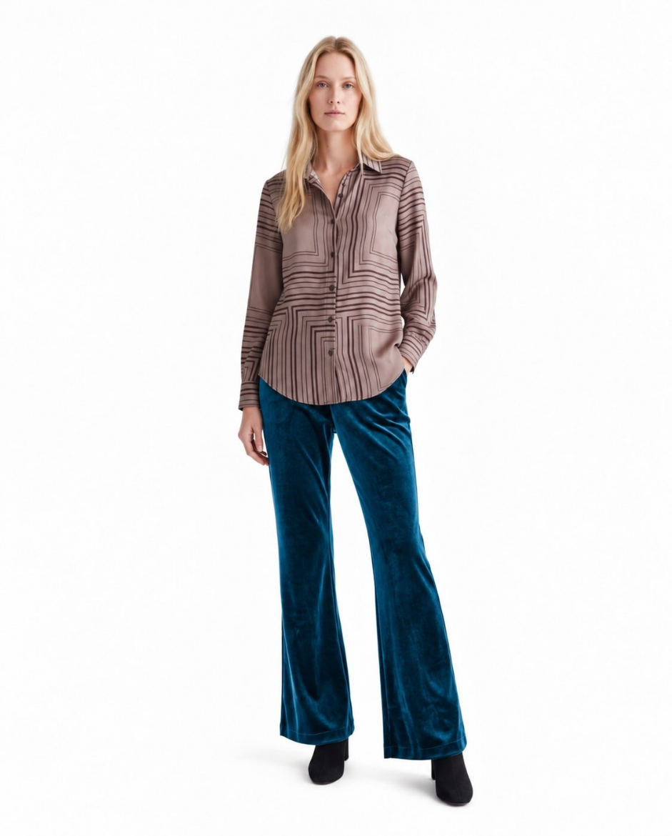 Immagine di Pantalone velluto c/elastico+tasche vere