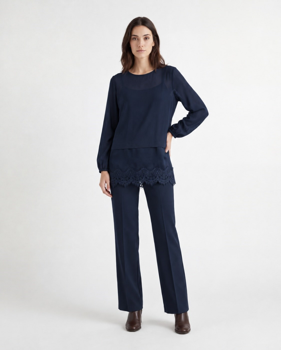 Immagine di Pantalone con elastico vita+tasche