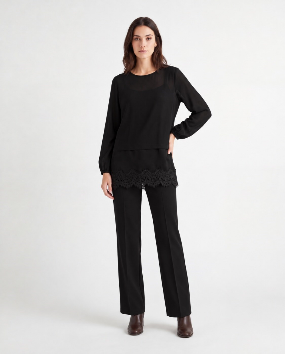 Immagine di Pantalone con elastico vita+tasche